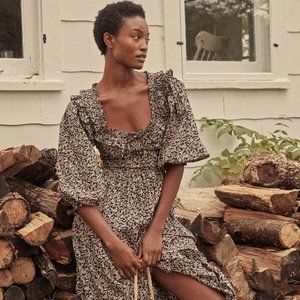 DOEN BROOKE  DRESS (puff sleeves) SZ S